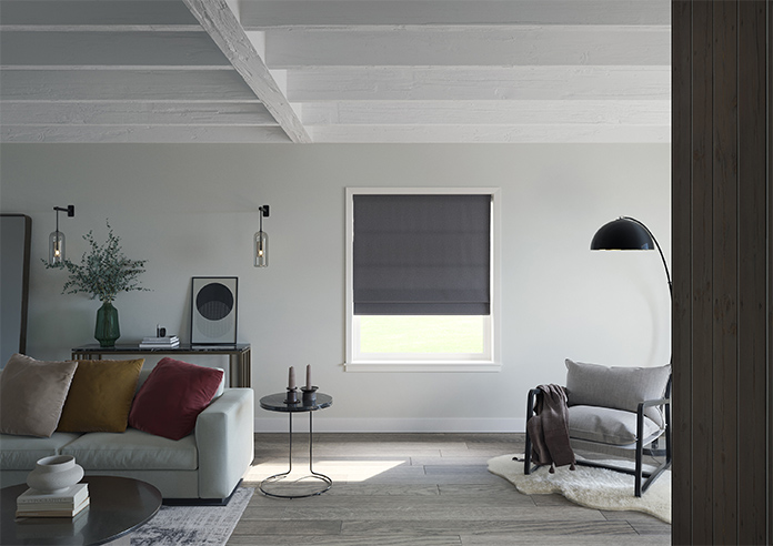 Carina, Blackberry - Twist&Fit Roman Blind - Image 9